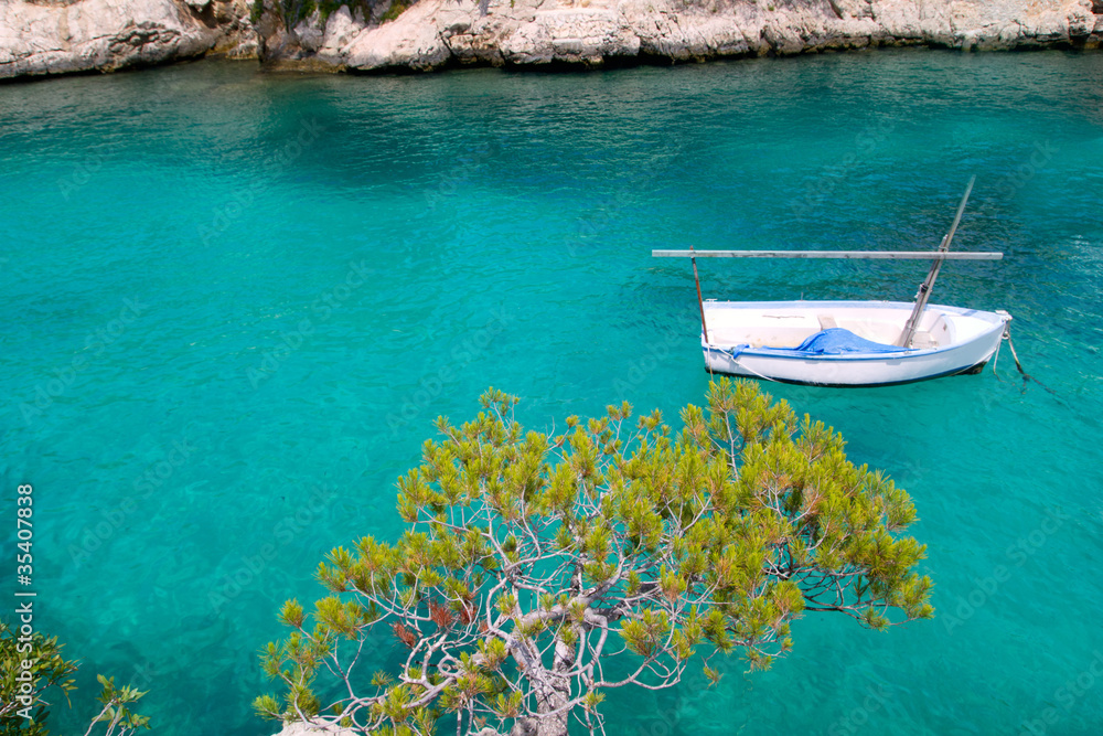 Obraz premium Calvia Cala Fornells turquoise mediterranean in Majorca