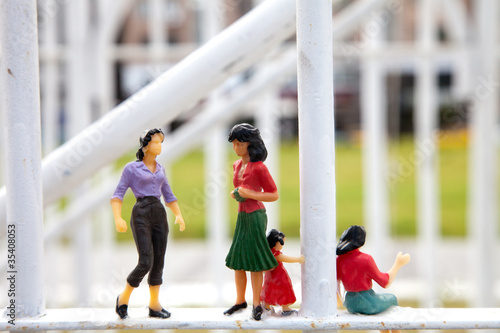 plastic fake miniature people lifestyle