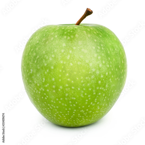 Green apples Isolated on a white background