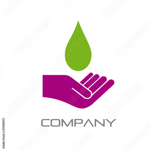 Logo water and friendship # Vector photo