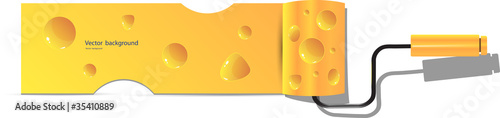 cheese roller  vector