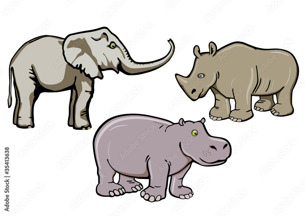 Fototapeta premium Dickhäuter