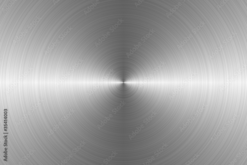 Radial stainless steel surface Radial stainless steel surface