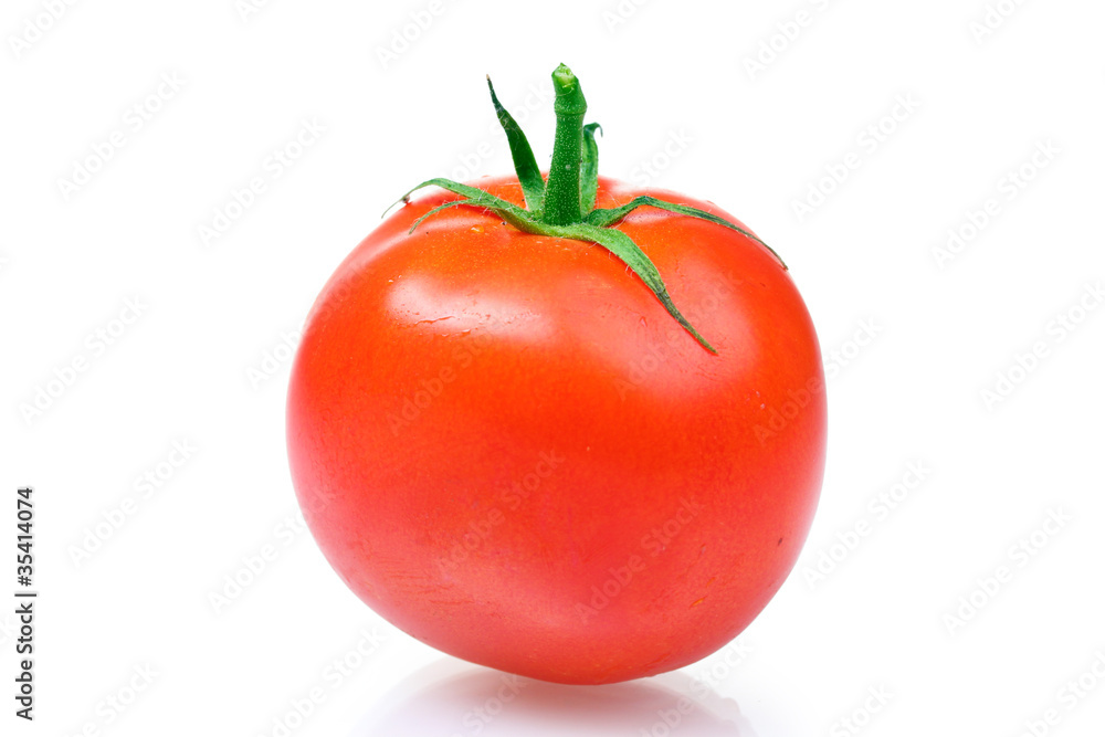 Ripe red tomatoes isolated on white Ripe red tomatoes isolated on white