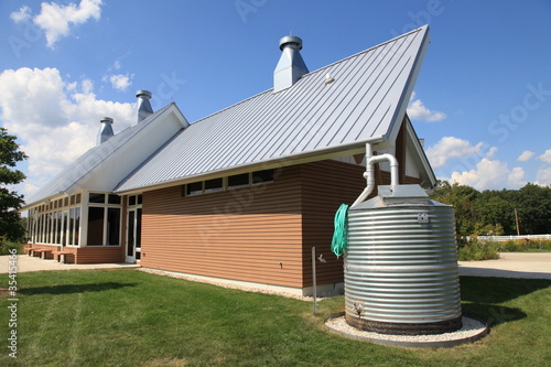 Modern cistern water collection system