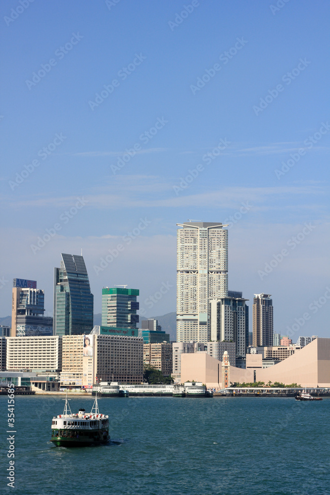 Fototapeta premium Ferry / Harbor / Hong Kong