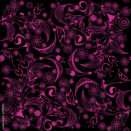 Beautiful seamless floral background