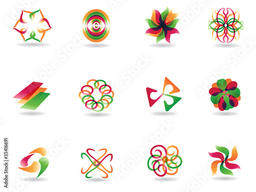 abstract colorful icons