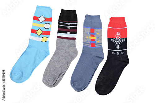 Multi-coloured socks