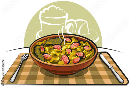 sauerkraut with sausage