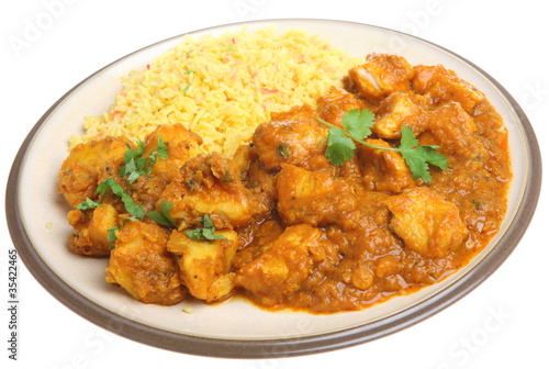 Indian Chicken Curry Takeaway Meal