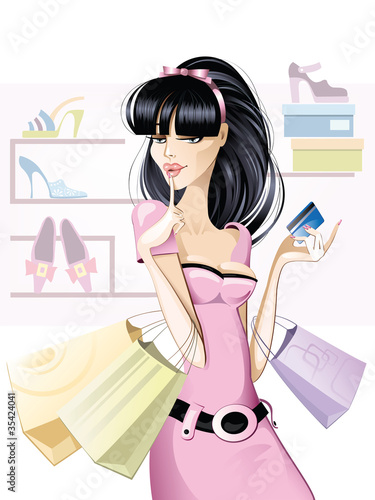 Woman shopping