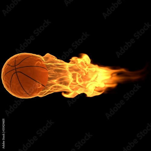 Basketball brennend