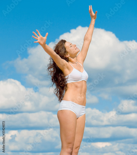 Woman Posing Workout