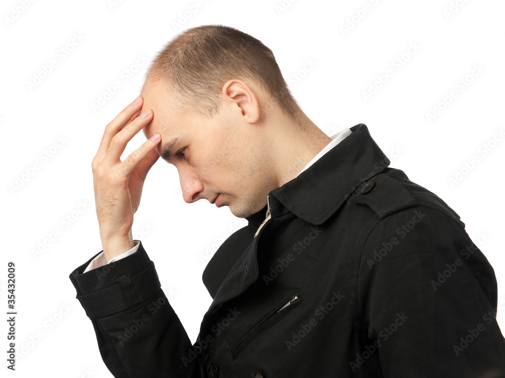 thoughtful businessman thoughtful businessman