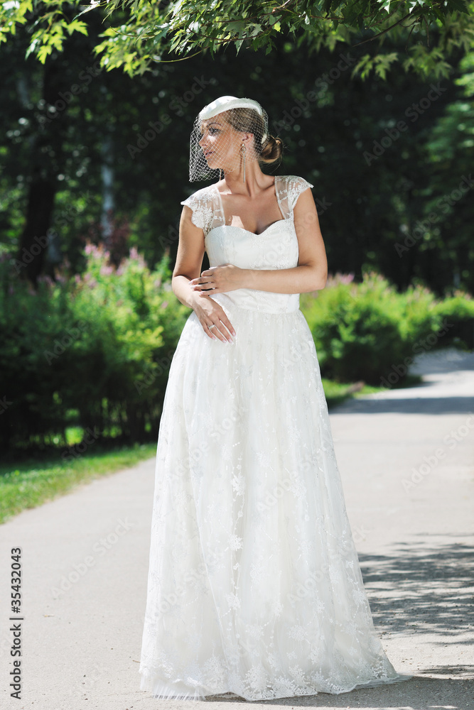 beautiful bride outdoor