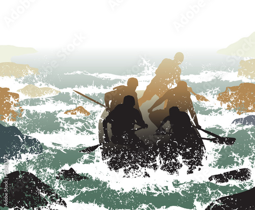 Whitewater rafting