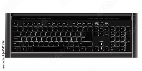 Keypad over white backgrounds