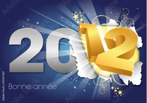 Bonne Année 2012 - Carte de voeux photo