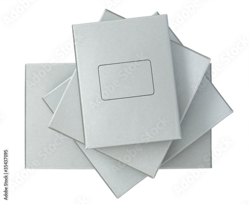 Silver gift boxes