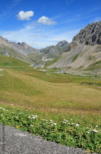 Landscape at the Galibier pass  France