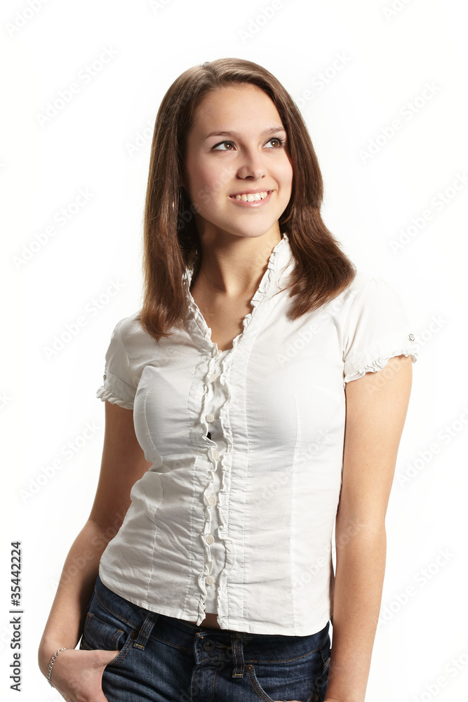 Obraz premium Portrait of young pretty woman