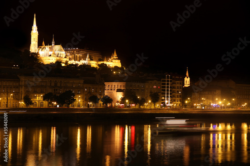 night view of panorama Budapest, Hungary