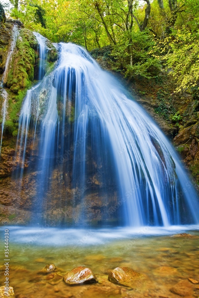 Fototapeta premium beautiful blue waterfall