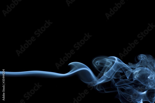 Abstract smoke, black background.