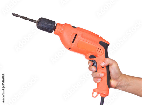 Hand with a drill