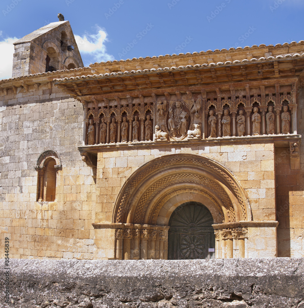 Iglesia de Moarves de Ojeda (Palencia) Stock Photo | Adobe Stock