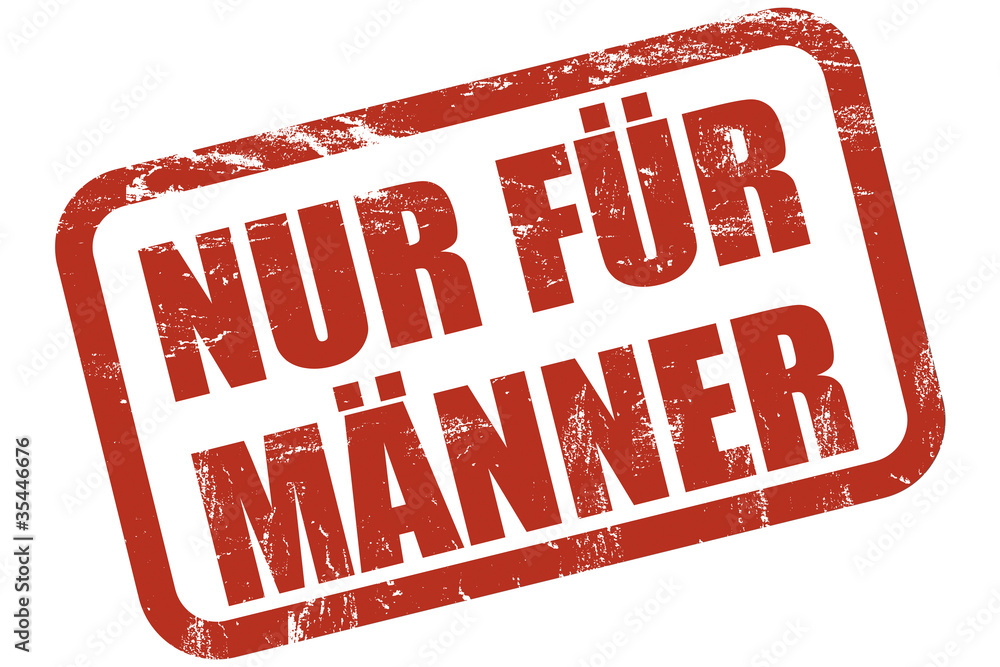 Grunge Stempel rot NUR FÜR MÄNNER Stock Illustration Adobe Stock