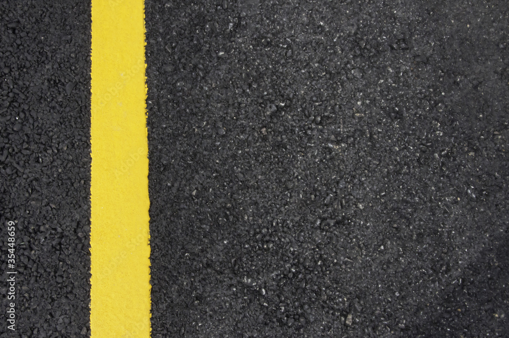 Fototapeta premium street with Yellow line