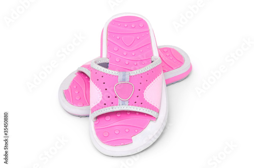 Pink rubber sandals
