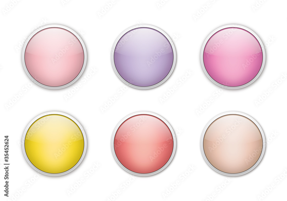glossy buttons