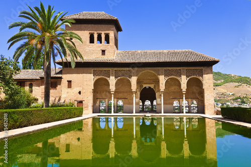 Alhambra de Granada. El Partal and the Tower of the Ladies