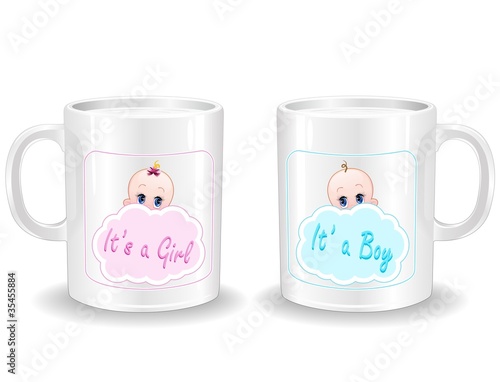 Tazza di Latte Bebè Neonato-Mug of Milk Baby Boy and Girl