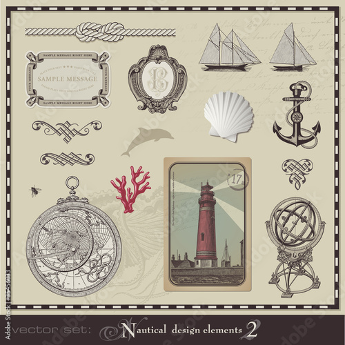nautical design elements - set 2