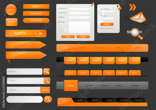 High quality, modern web design elements EPS10