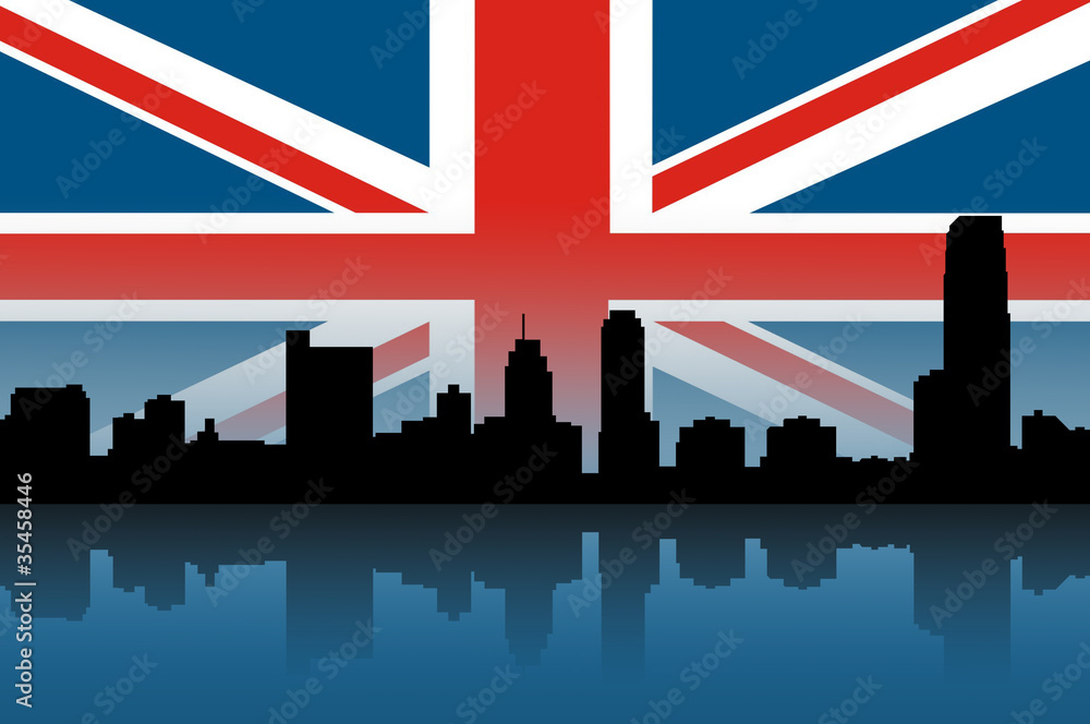 Naklejka premium Building silhouettes