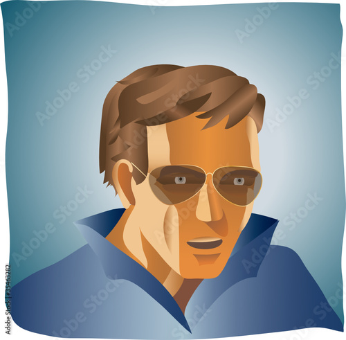 astonished man