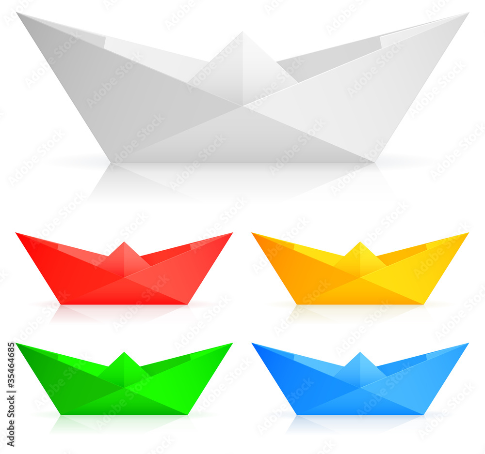Paper ships. Paper ships.