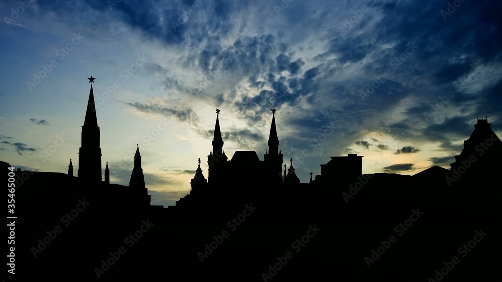 Moscow Red Square 18 with the cloudy dusk Moscow Red Square 18 with the cloudy dusk