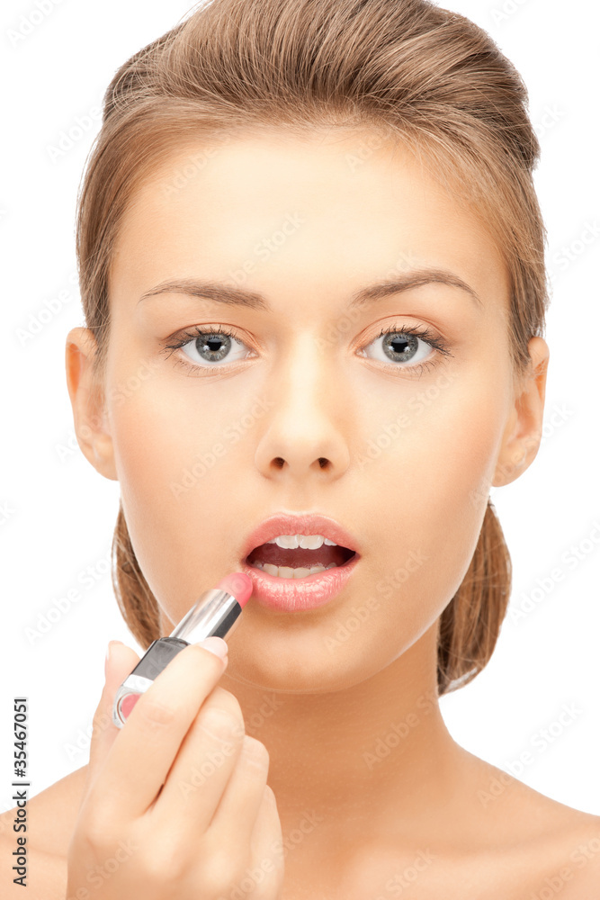 beautiful woman with lipstick beautiful woman with lipstick