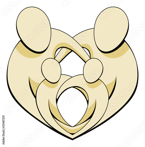 Family Love Illustration