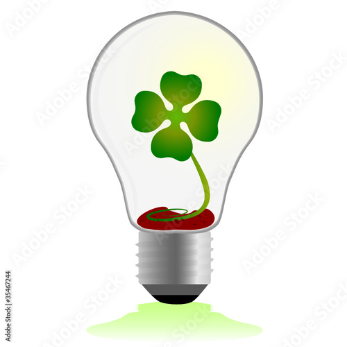 eco bulb vector illustration