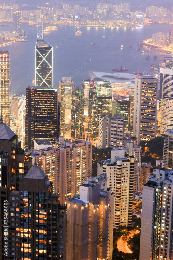 Obraz premium Twilight Hong Kong