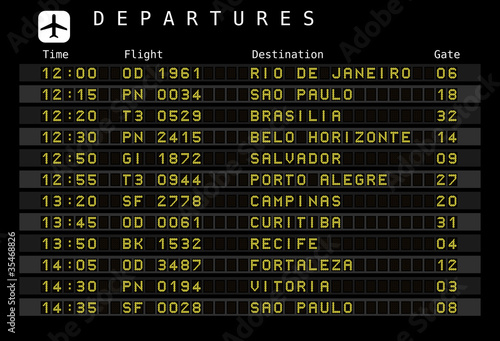 Airport schedule - Brazil