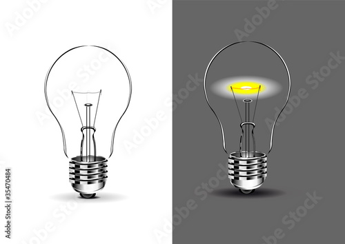 two vector lamps