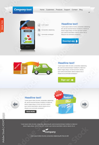 Editable web template - Panixxo series